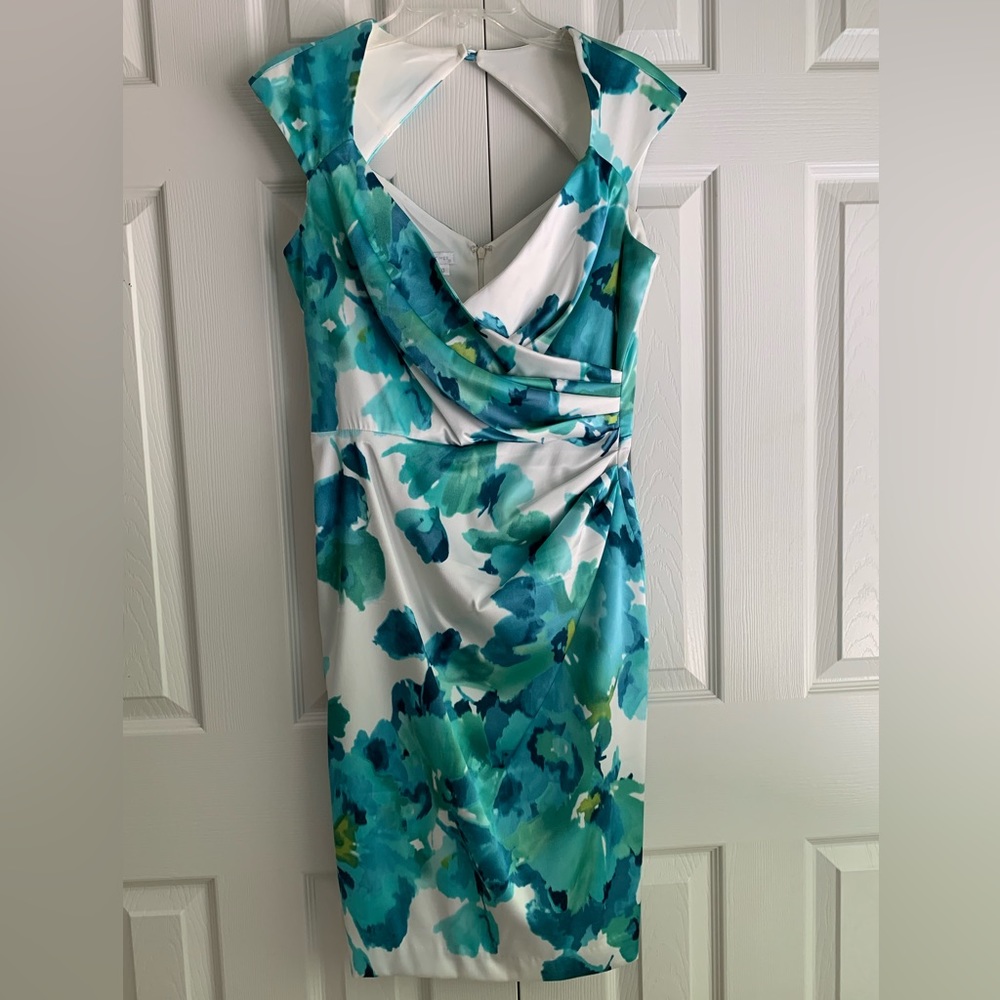 Dresses, LONDON TIMES, size 10, color green and white